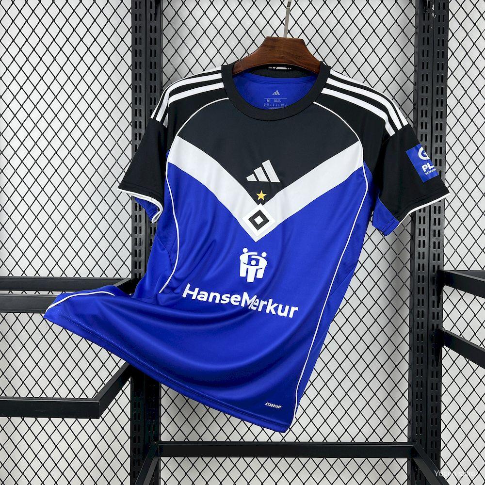 Camiseta de fútbol Hamburger SV 2025/26 VISITANTE MANGA CORTA VERSION FAN